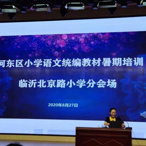 河东区小学语文一年级统编教材培训