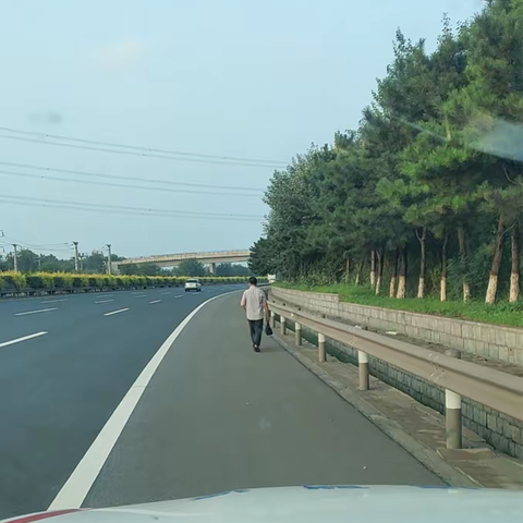 醉汉误入高速，巡查及时救助