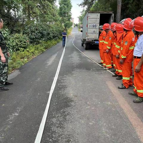 婺城南山省级自然保护区参加国有林场和自然保护地森林防火拉练