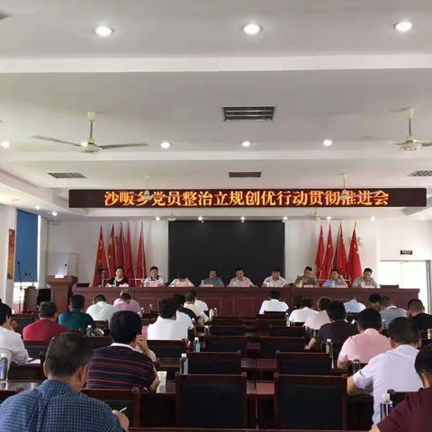 沙畈乡召开党员整治立规创优行动贯彻推进会