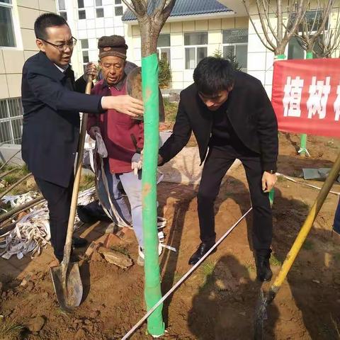 植树树人正当时、子长气象见行动