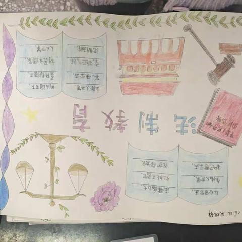观中法制手抄报优秀作品