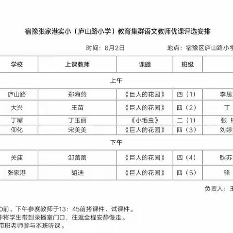 异彩纷呈堆锦绣  丛芳迭起竞风流---记宿豫区庐山路小学教育集群语文优课竞赛