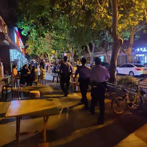 【西安百日行动】文艺路派出所开展夏夜治安巡查宣防集中统一行动