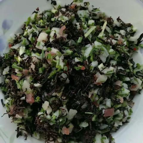 野葱梅菜饼