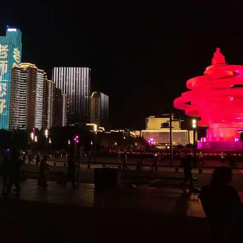五四广场灯光秀