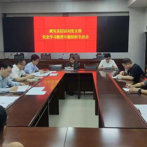 信访局党支部召开党史学习教育专题组织生活会