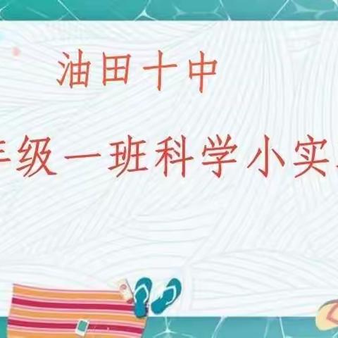 放飞思想，科学创新，求真务实——油田十中三年级一班创新实验作业集锦