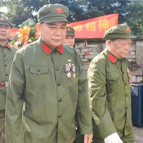 澄迈县参战老兵在2023年9月30日革命烈士纪念日举行活动