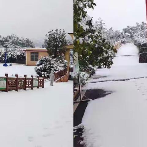 风雪袭校园，扫雪暖人心——小埠小学教师扫雪篇