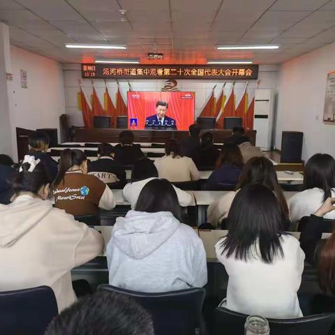 实干奋进迎盛会 凝心聚力向未来 汤河桥街道广大党员干部群众喜迎党的二十大胜利召开