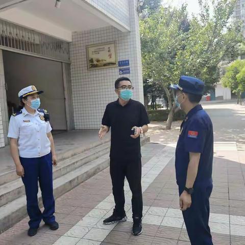 守护：渭滨区消防救援大队全力做好高考考点消防安全指导工作