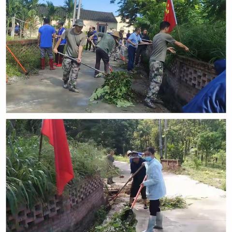 美化环境，党员先行—阜龙乡开展卫生环境整治活动