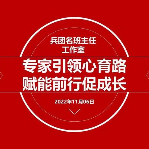 专家引领心育路  赋能前行促成长——“兵团名班主任工作室” 开展线上研修活动