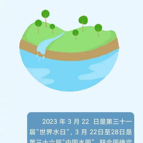 节约用水  你我同行——春苗幼儿园“世界水日”“中国水周”倡议书