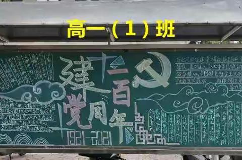 迎百年 学党史 ——华侨中学举行“建党100周年”主题黑板报评比活动