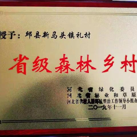 重磅！！！邱县这些村获得了首批省级森林乡村