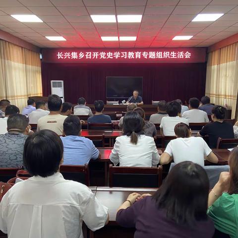 长兴集乡组织召开党史学习教育专题组织生活会