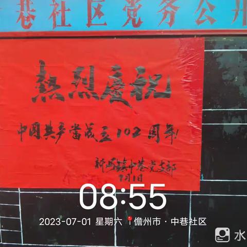 中巷党支部开展庆祝“七一”党日主题活动