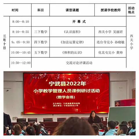 参加宁武县小学教学管理人员课例展示活动心得体会