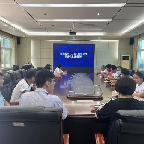 【能力提升建设年】县农业农村局到昌化镇召开海南数字“三农”服务平台（一期）数据收集填报培训班