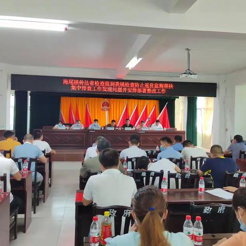 海尾镇召开关于省乡村振兴局督导组检查发现问题整改工作部署会议