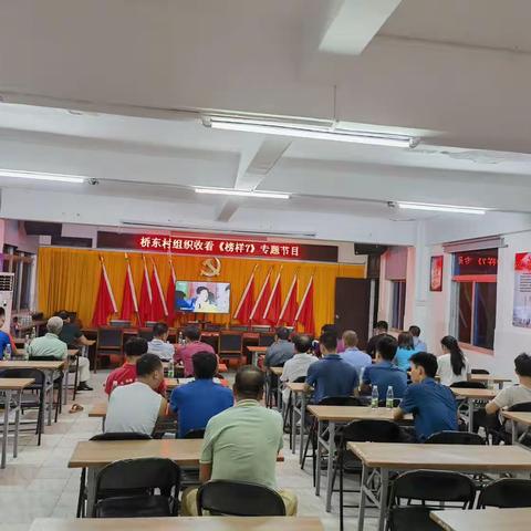 灵山镇组织观看《榜样7》专题节目