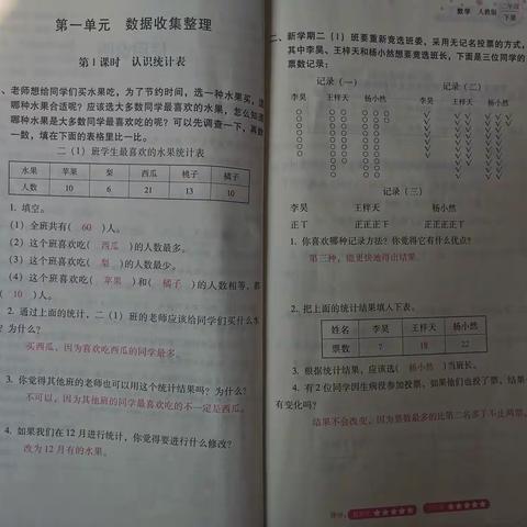 同步指导二年级数学下册