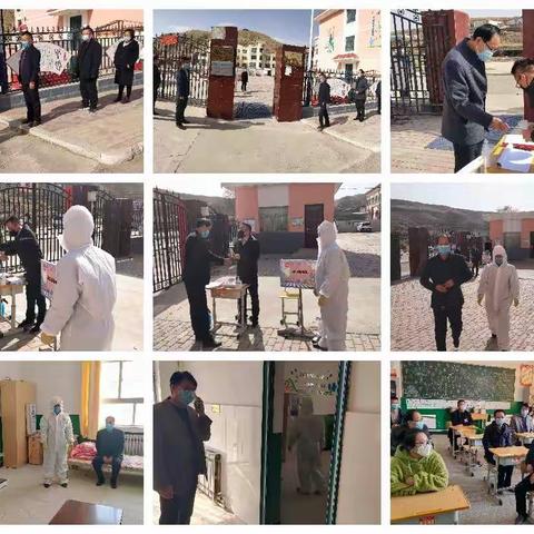 天祝县教育评价中心主任李福同志一行四人到我站校检查指导工作