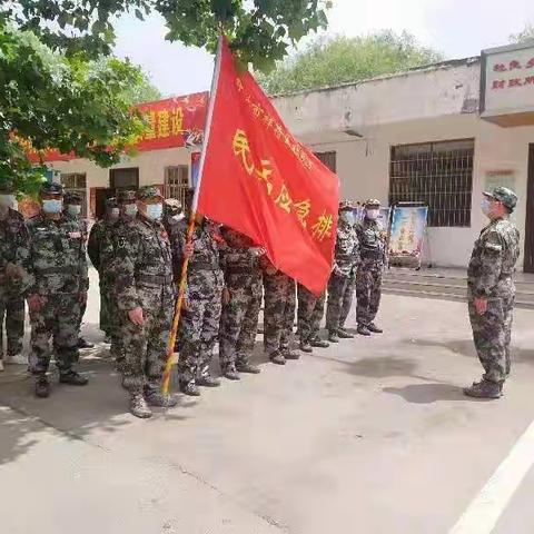 杜良乡举行2022年民兵应急排点验大会