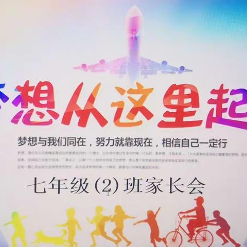 梦想与我们同在---灵武回中七年级（2）班家长会