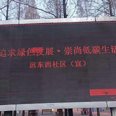 远东西社区开展“西安生态日”宣传活动
