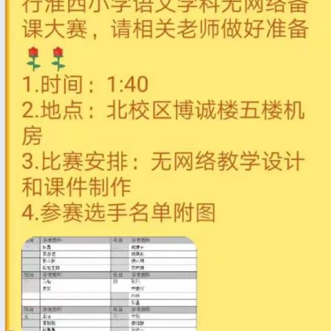 【淮西•语文】青年教师展风采，教学比赛促提升——淮西小学青年语文教师无网络备课大赛