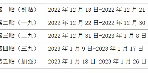 冬病冬防·2022年三九贴