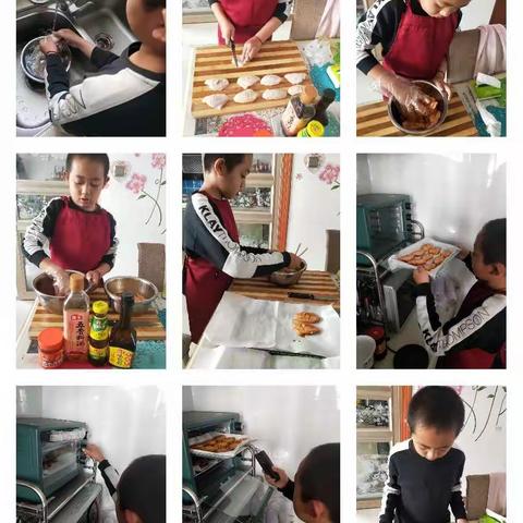 自己制作奥尔良烤翅美食。