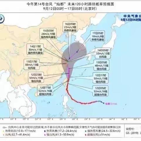 皈山小学应对台风“灿都”温馨提醒