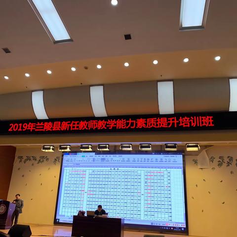 兰陵县新任教师教学能力素质提升培训