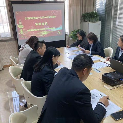 群鑫实业党支部召开学习贯彻十九届六中全会精神