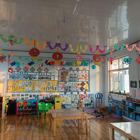 “欢歌笑语庆元旦，红红火火迎新年”半日开放活动——双王城中心幼儿园大二班