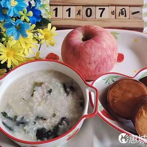 向上幼儿园第十一周营养膳食分享及下周食谱预告