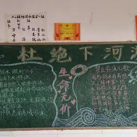 《杜绝下河游泳，从我做起》——希望双语小学二.2班主题班会