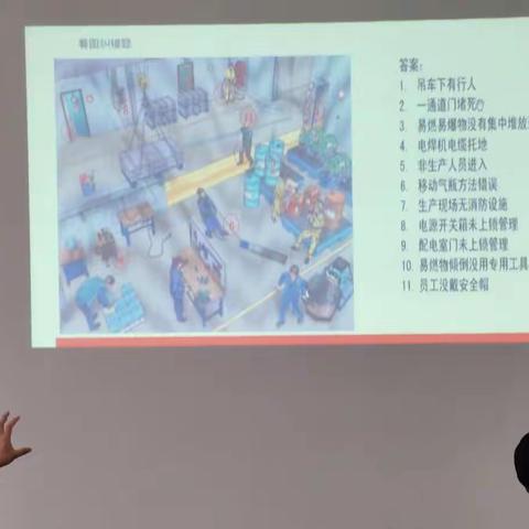 看图找错，辨识隐患---无纺布事业部开展安全大讲堂活动