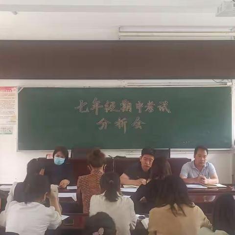 反思促教    砥砺前行——七年级期中考试成绩分析会