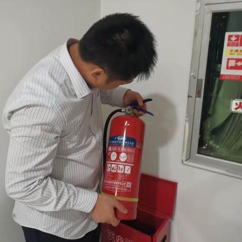 宿城新区支行开展夏季消防安全隐患排查及消防设施检查工作