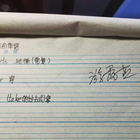 苏可艺 本周英语作业