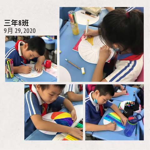 月是故乡明，画作表浓情