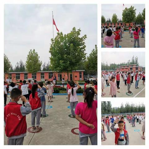 蒲芦完小举行以“节约粮食，远离浪费”为主题的升旗仪式