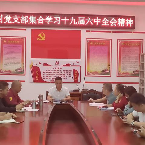 祥堂村党支部集中学习十九届六中全会精神