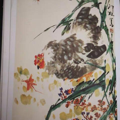 临摹萧郎先生母鸡画法