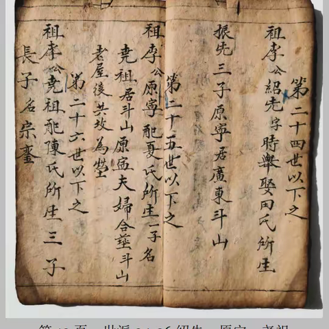 （草稿）地名考1--桃树湾李氏世派宗支